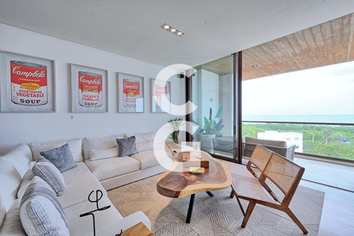 Apartment for Rent and Sale in Cancún, in Punta del Mar, Puerto Cancún, with a Covered Terrace