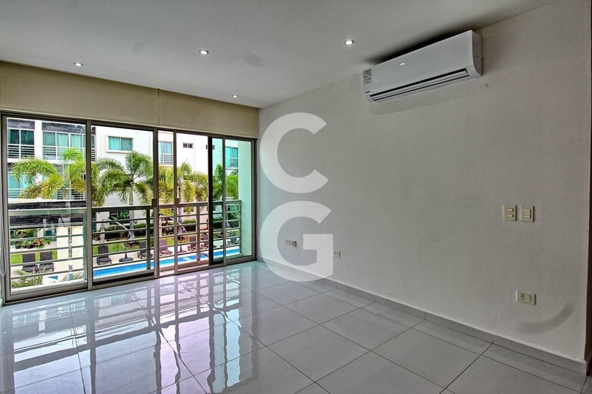 Apartment for Rent in Cancún in the Astoria Residential Complex with a Spacious Terrace and 3 Bedrooms