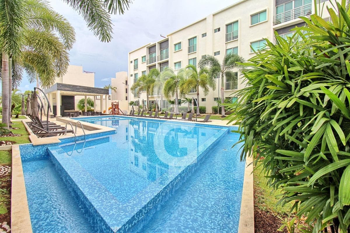 Apartment for Rent in Cancún in the Astoria Residential Complex with a Spacious Terrace and 3 Bedrooms