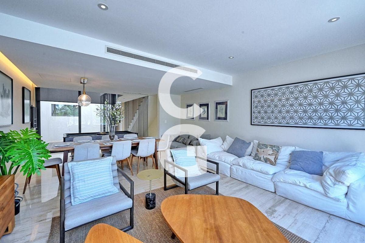 House for Sale in Cancun at Canal Homes Puerto Cancun with a Terrace Overlooking the Canal