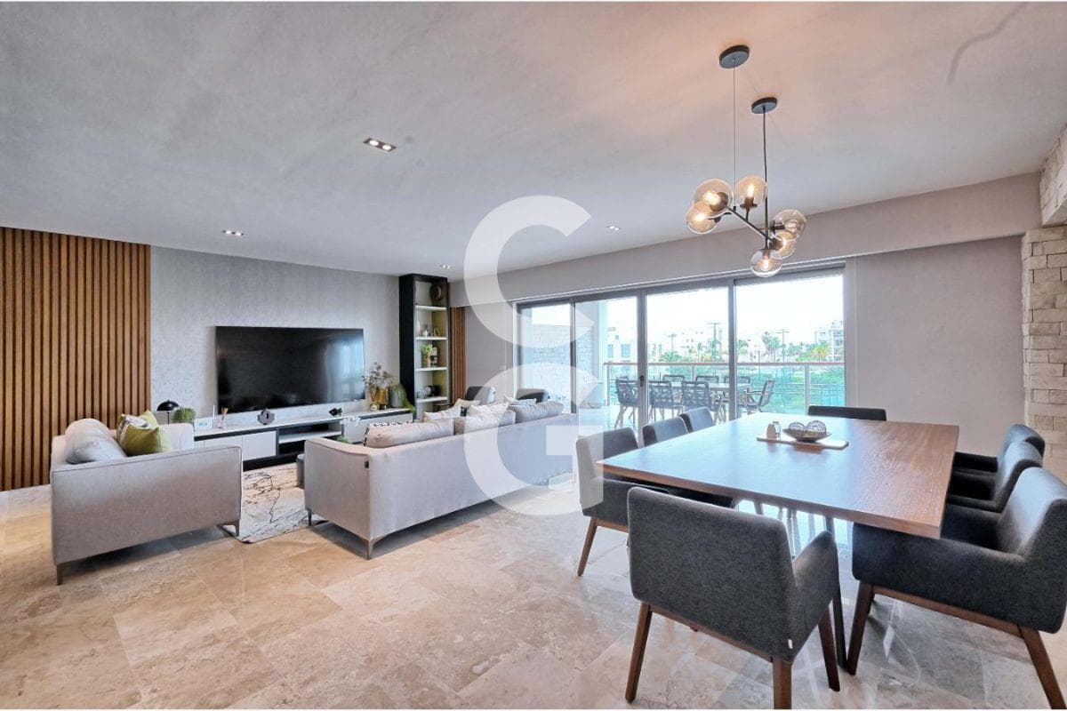 Apartment for Sale and Rent in Cancún in the La Amada Residential Complex, Furnished with a Spacious Terrace