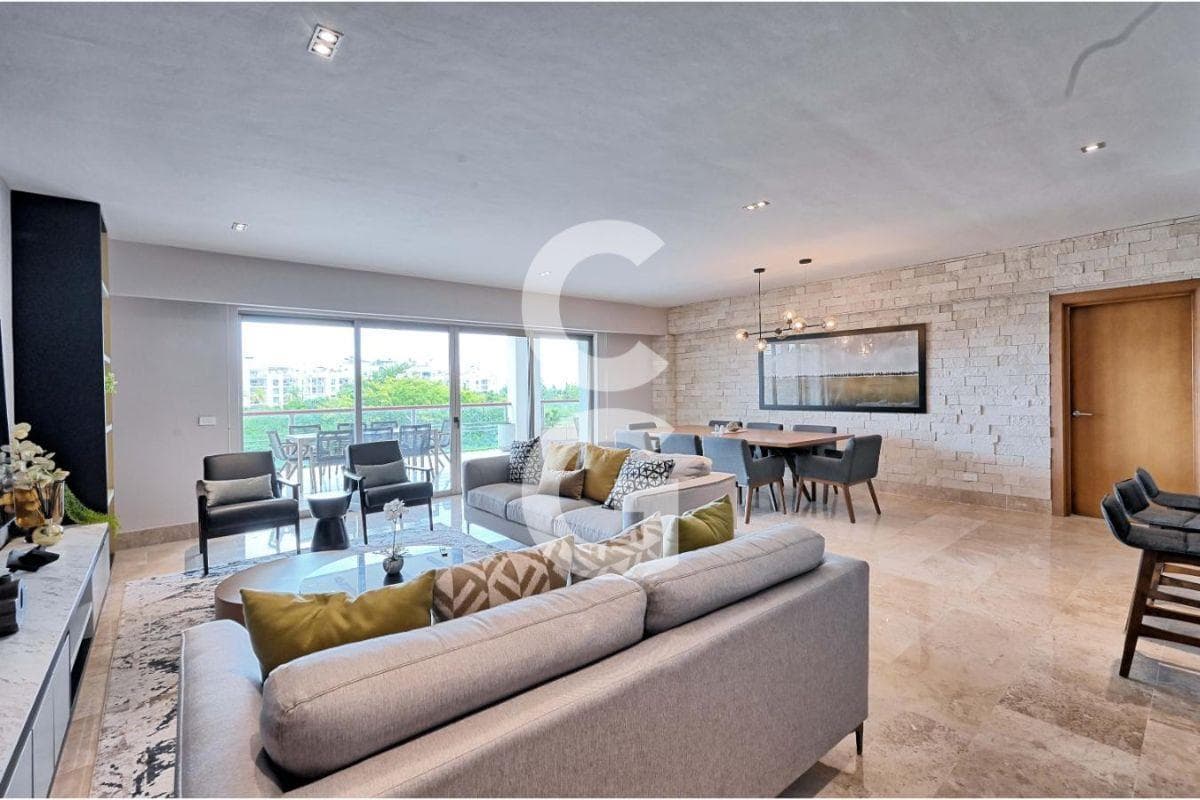 Apartment for Sale and Rent in Cancún in the La Amada Residential Complex, Furnished with a Spacious Terrace