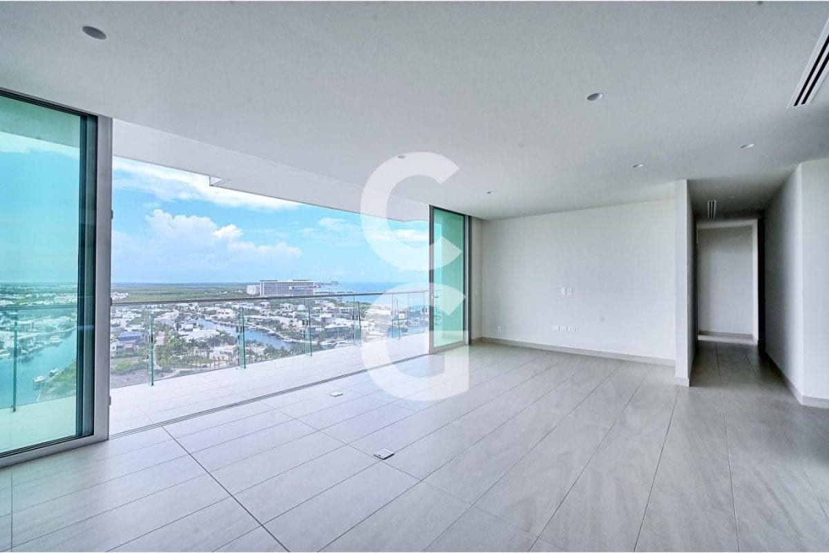 Apartment for Sale and Rent in Cancún at SLS Marina Beach with a View of the Caribbean Sea