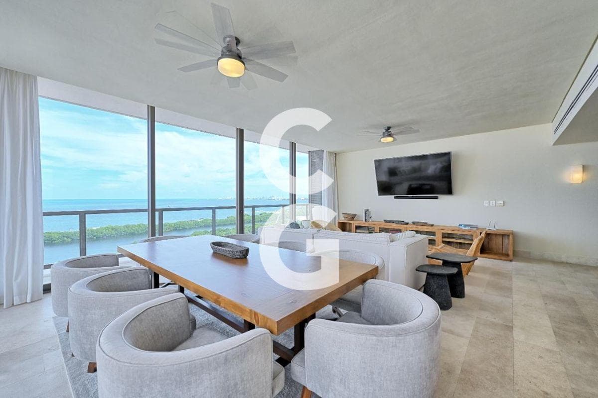 Apartment for Rent in Cancun, in Artila Puerto Cancun, with a Covered Terrace