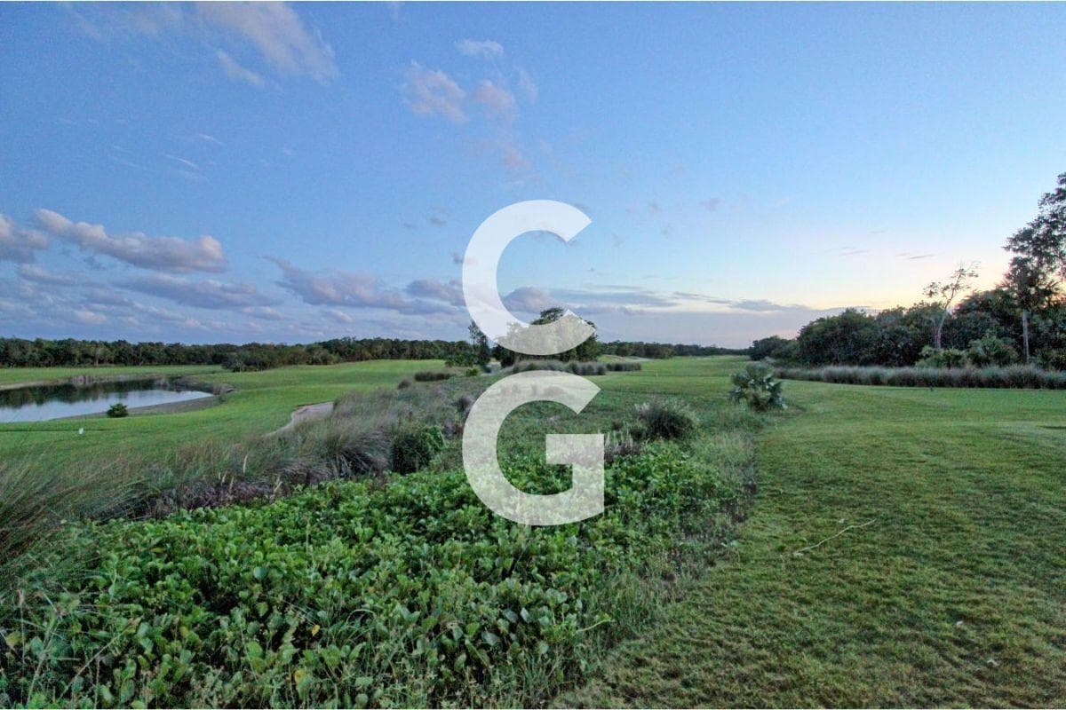 Land for Sale in Cancun in the Country Club Residential Complex Across from the Green Area