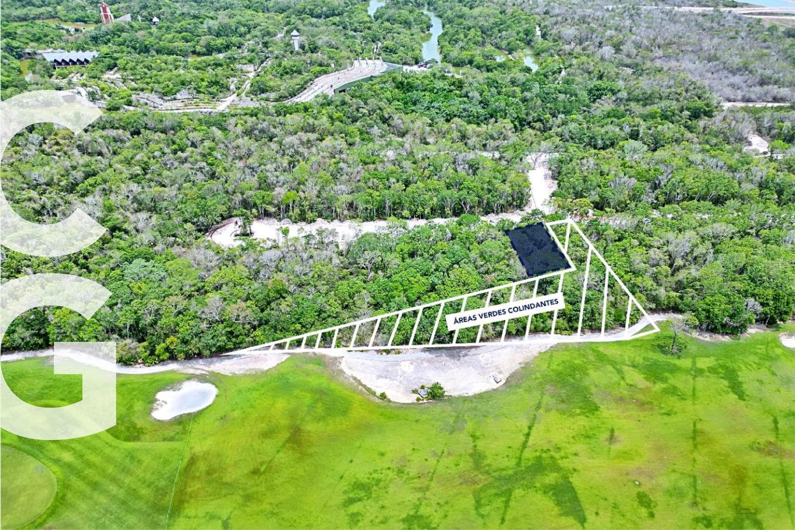 Land for Sale in Cancun in the Country Club Residential Complex Across from the Green Area