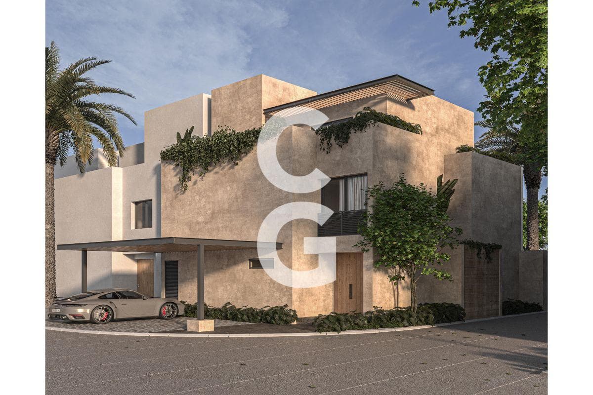 House for Sale in Cancún in the Residencial Río Neighborhood with a Pool, Garden, and 4 Bedrooms