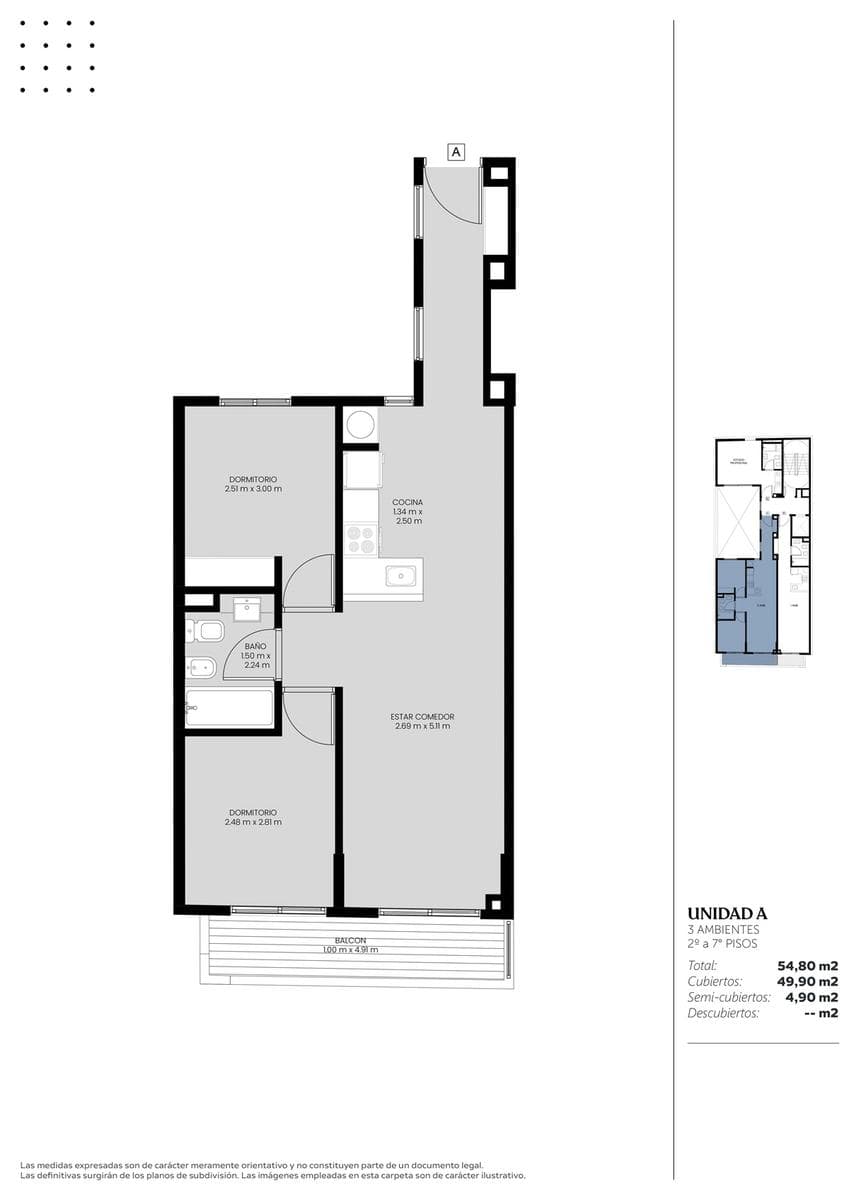 Two-room apartment in Almagro