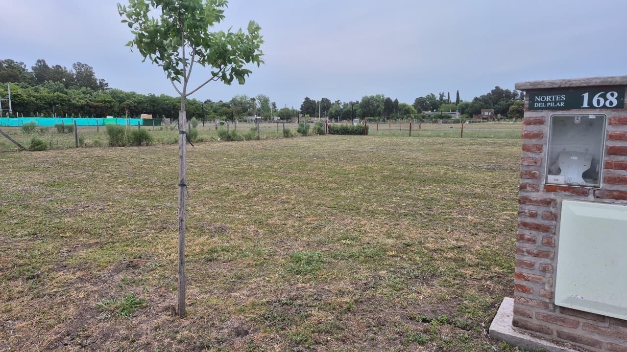 Lot No. 168 for Sale in the Nortes del Pilar neighborhood. 600 m2. Available immediately. Gated Community