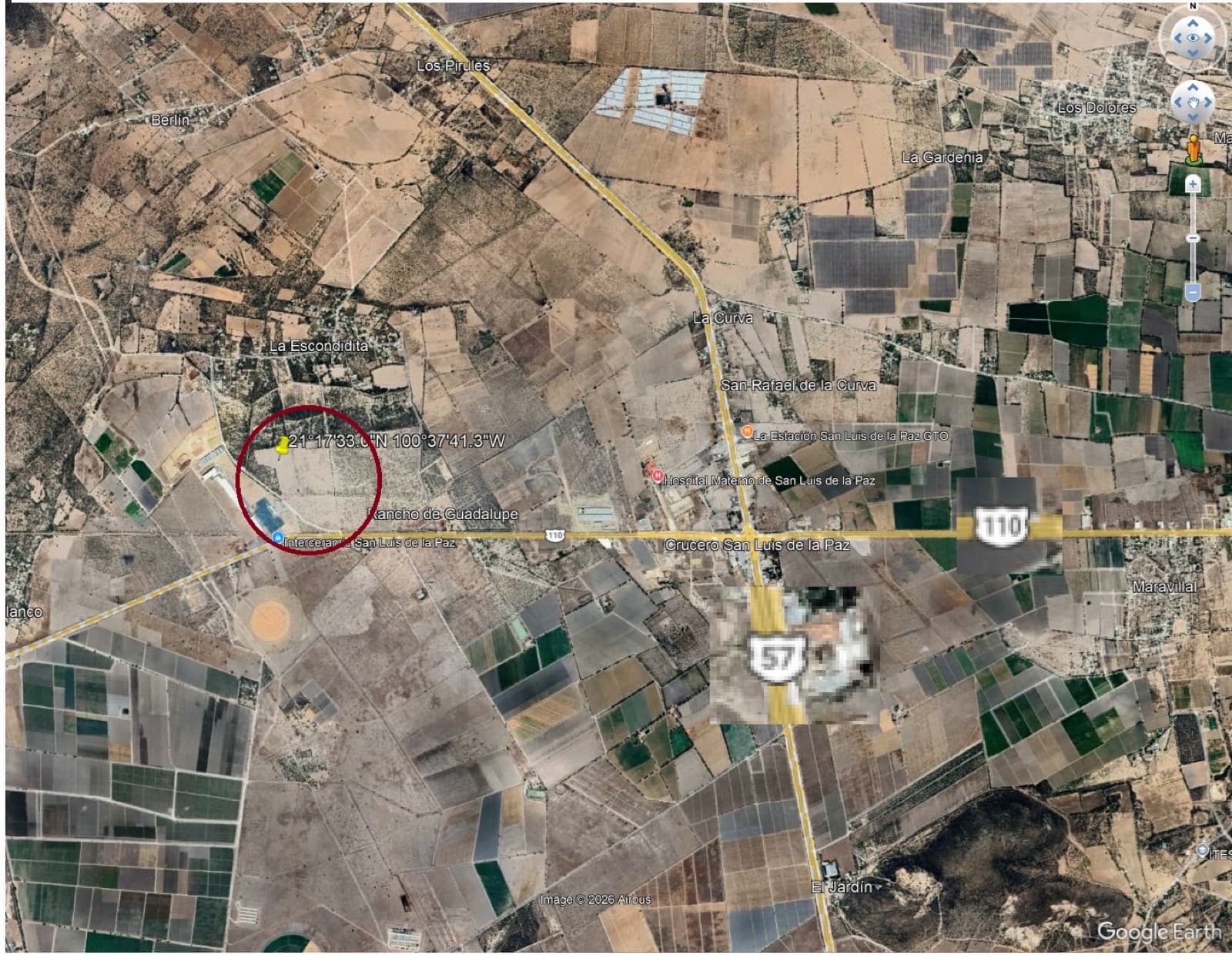 LAND FOR SALE: 7.3 HECTARES IN THE BAJIO INDUSTRIAL CORRIDOR (Highways 110 and 57)