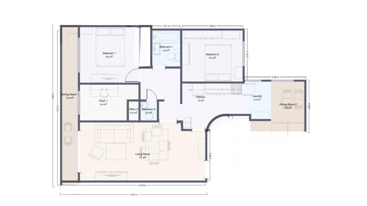 4-Bedroom Apartment for Sale with a Balcony in Villa Crespo