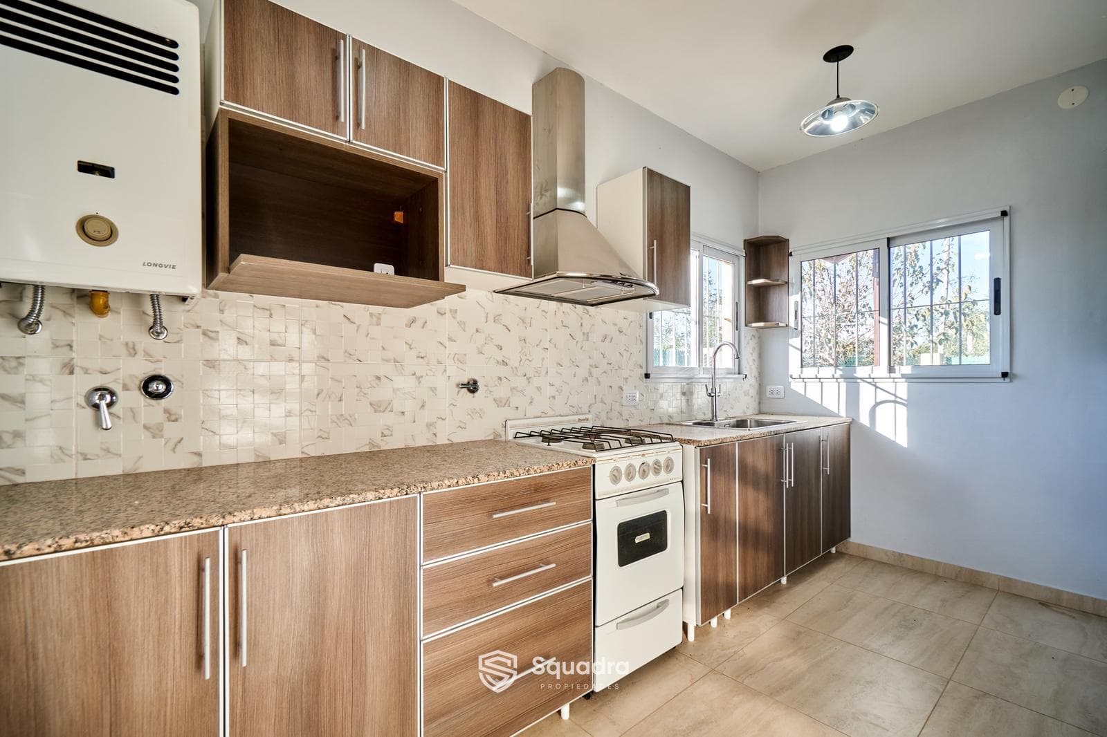 FOR SALE | TRADE - Brand-new 2-bedroom house with a pool, covered porch, and barbecue area - Funes City.
