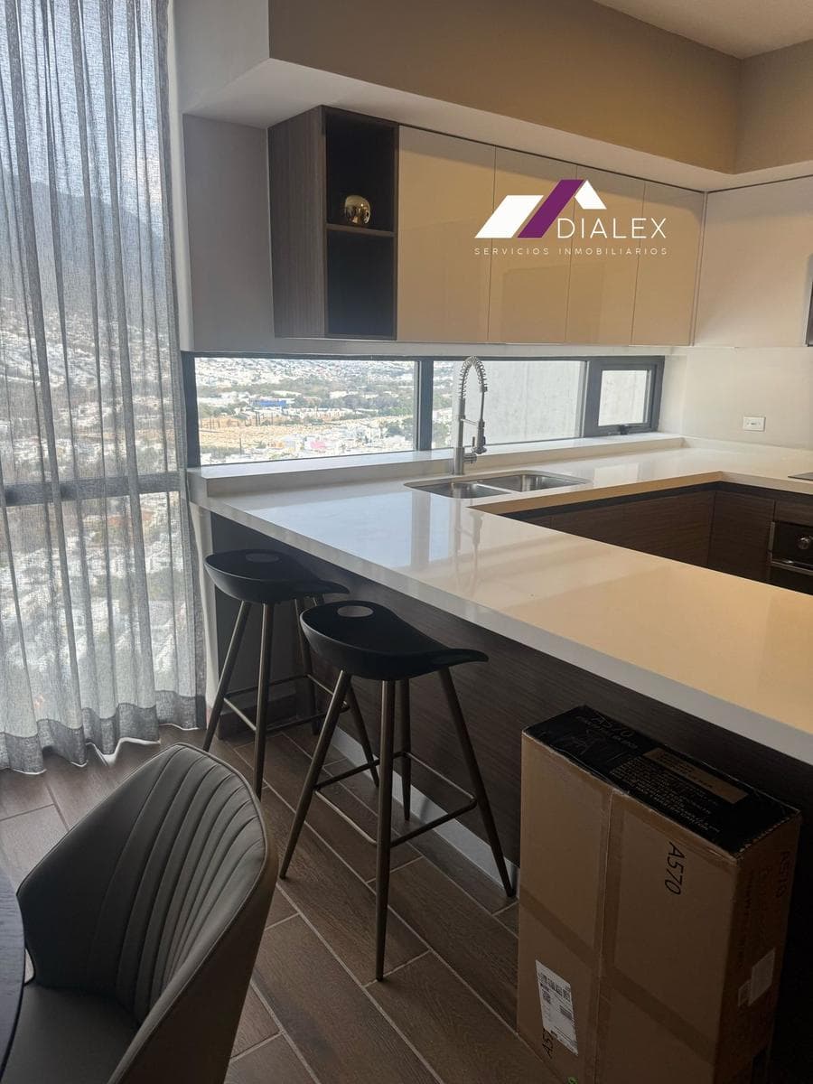 FOR RENT: FURNISHED 2-Bedroom Apartment in TORRE ALTANA, on the National Highway in MONTERREY's South Zone