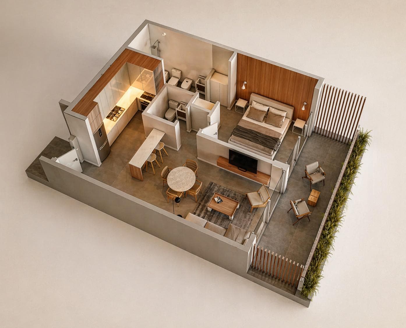 For Sale - Apartment - Two Rooms - Grill on the Balcony - Guemes - Premium