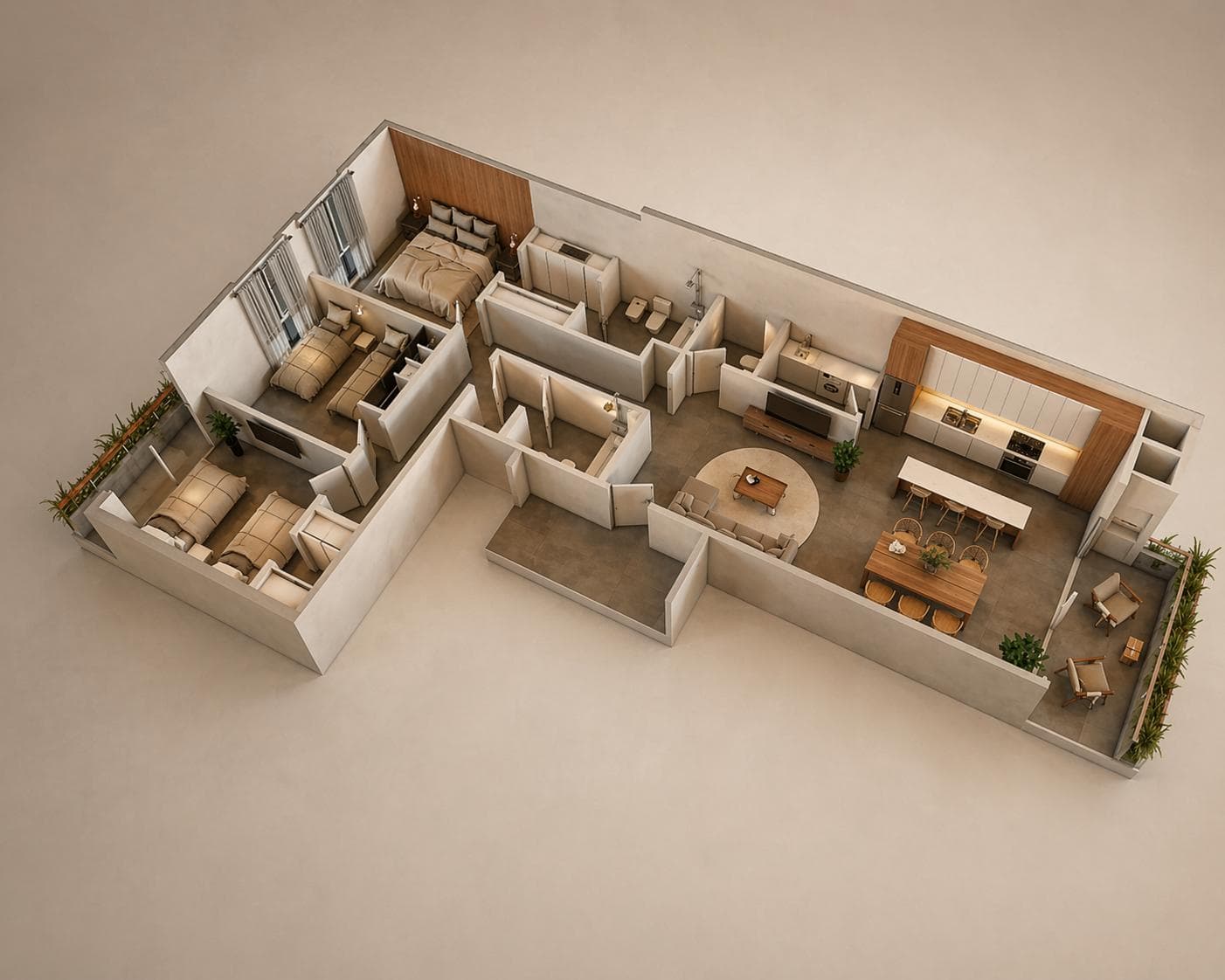 For Sale - Apartment - 3 Rooms - With Balcony and Grill