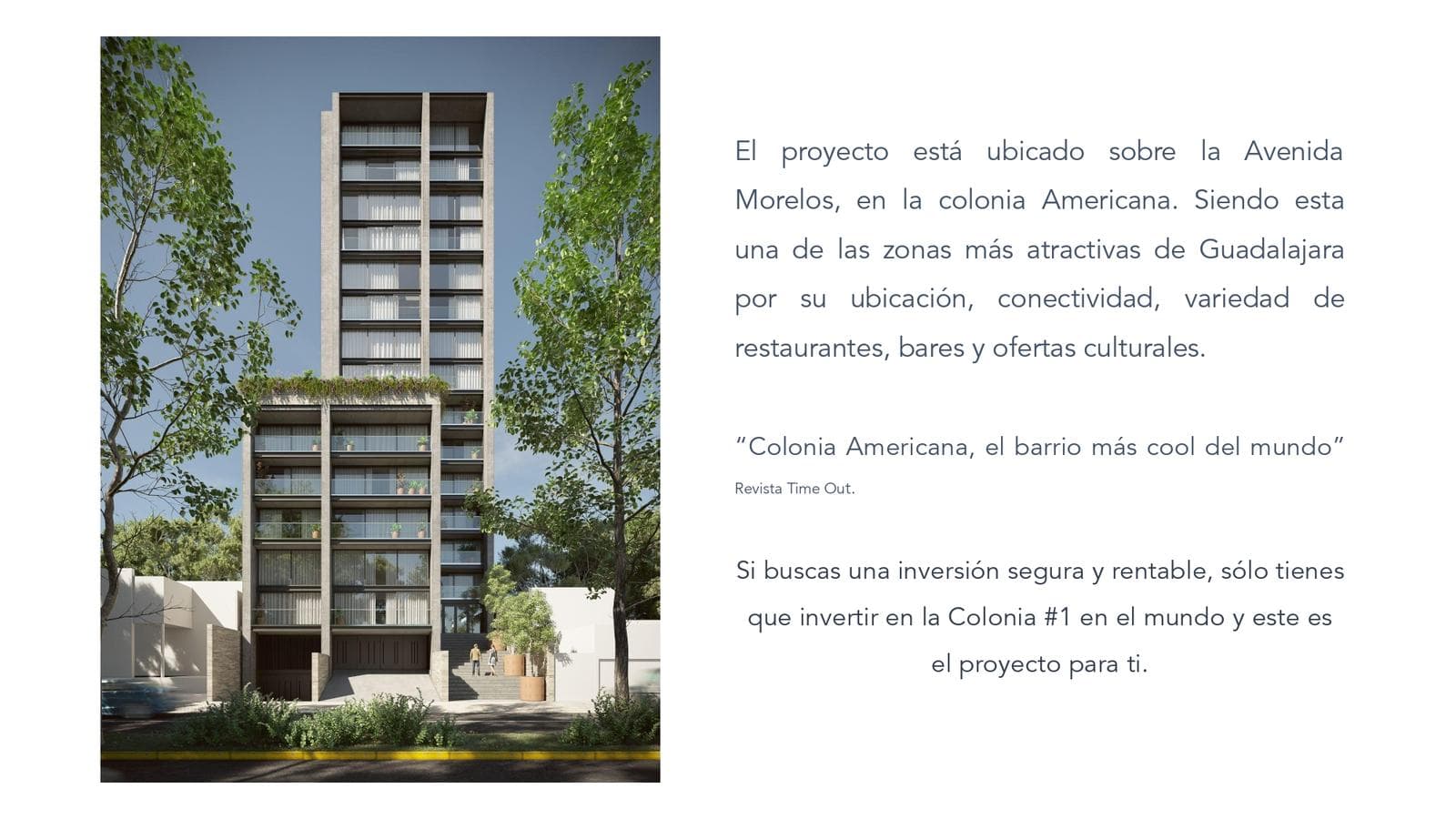 Departamento en venta Colonia Americana Guadalajara | Torre XII Morelos | Suite con terraza desde $2.9 MDP