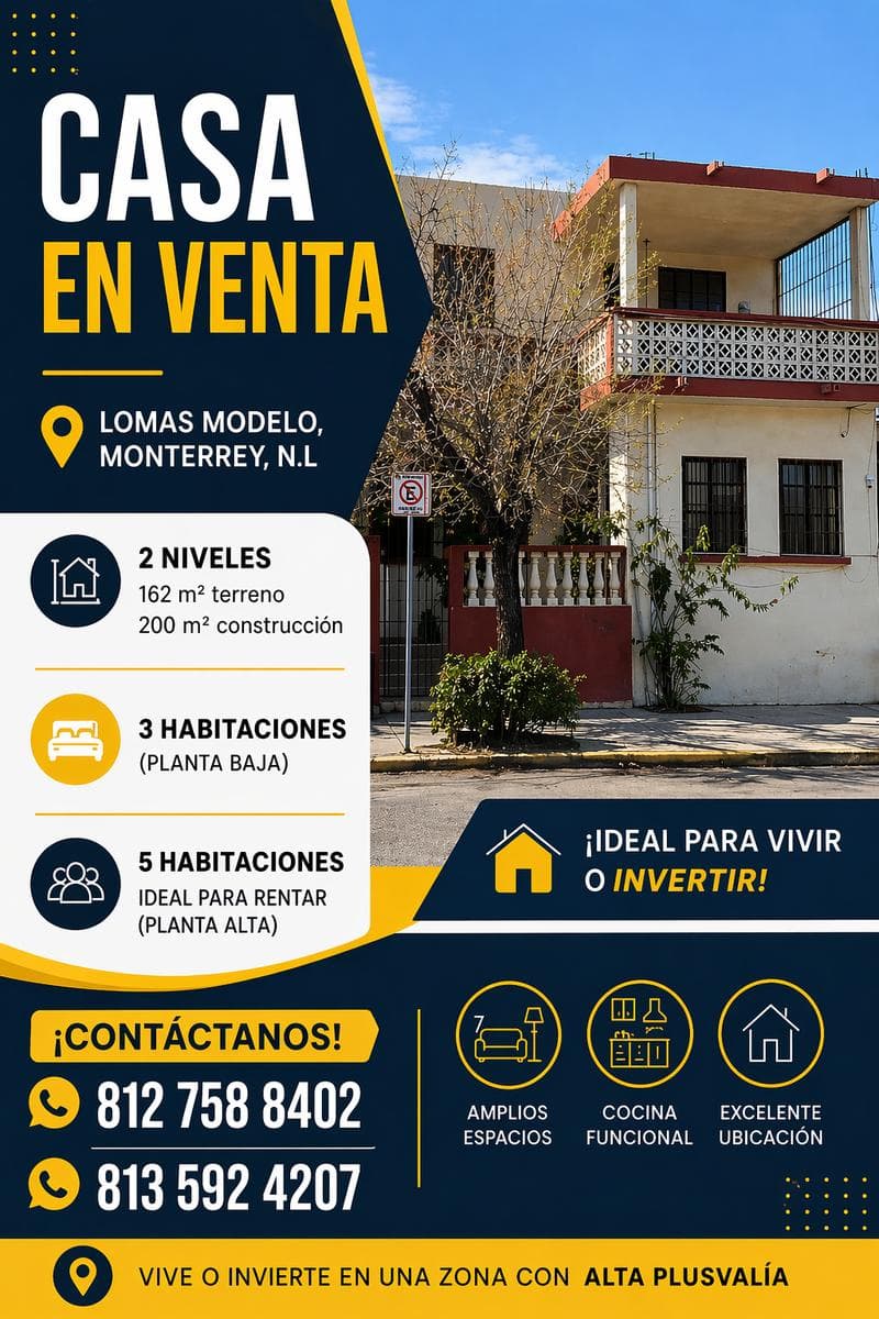 House for Sale - Lomas Modelo (Monterrey, Nuevo León)
