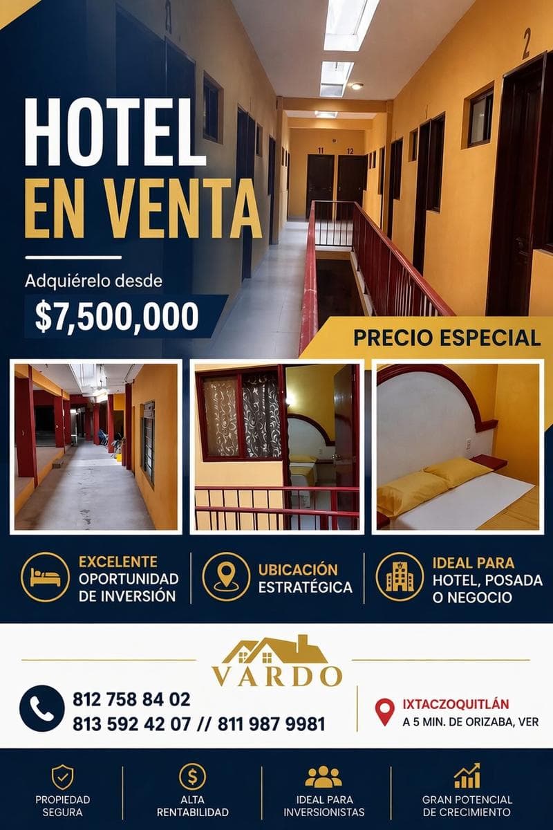Hotel for Sale - Ixtaczoquitlan, Veracruz