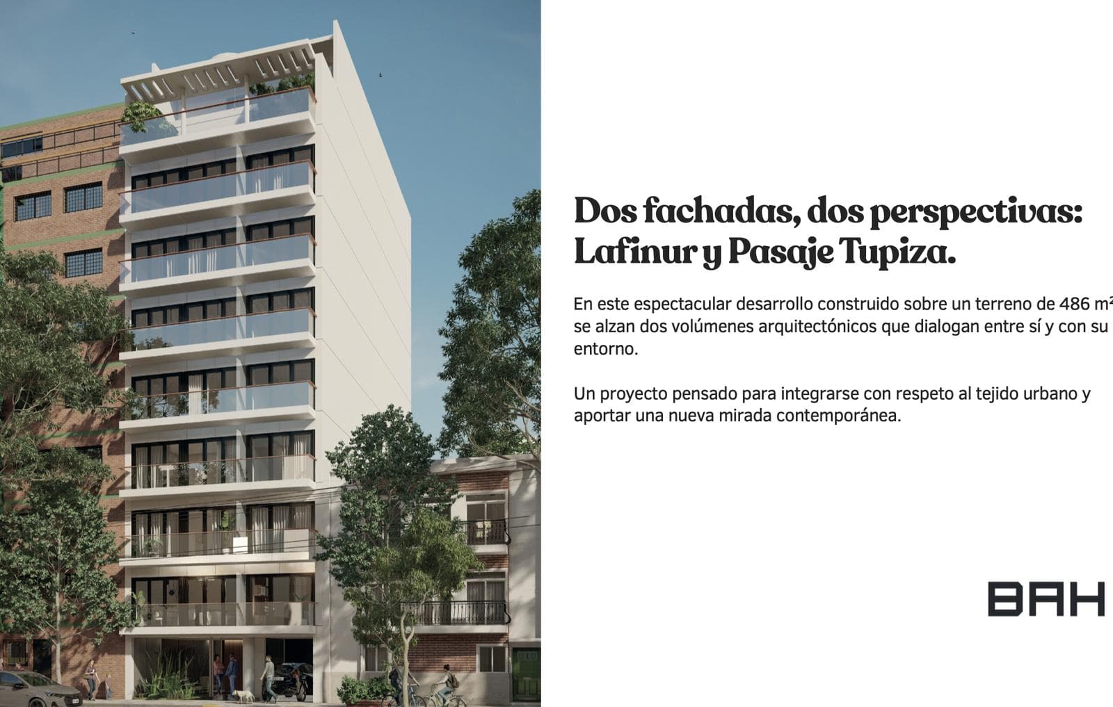 FINANCED: Lafinur and Tupiza Apartment for Sale - 2-room apartment facing the back of the building
