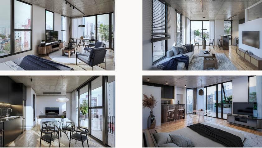 1-, 2-, and 3-room apartments in Parque Patricios—UNDER CONSTRUCTION. DELIVERY SEP 26