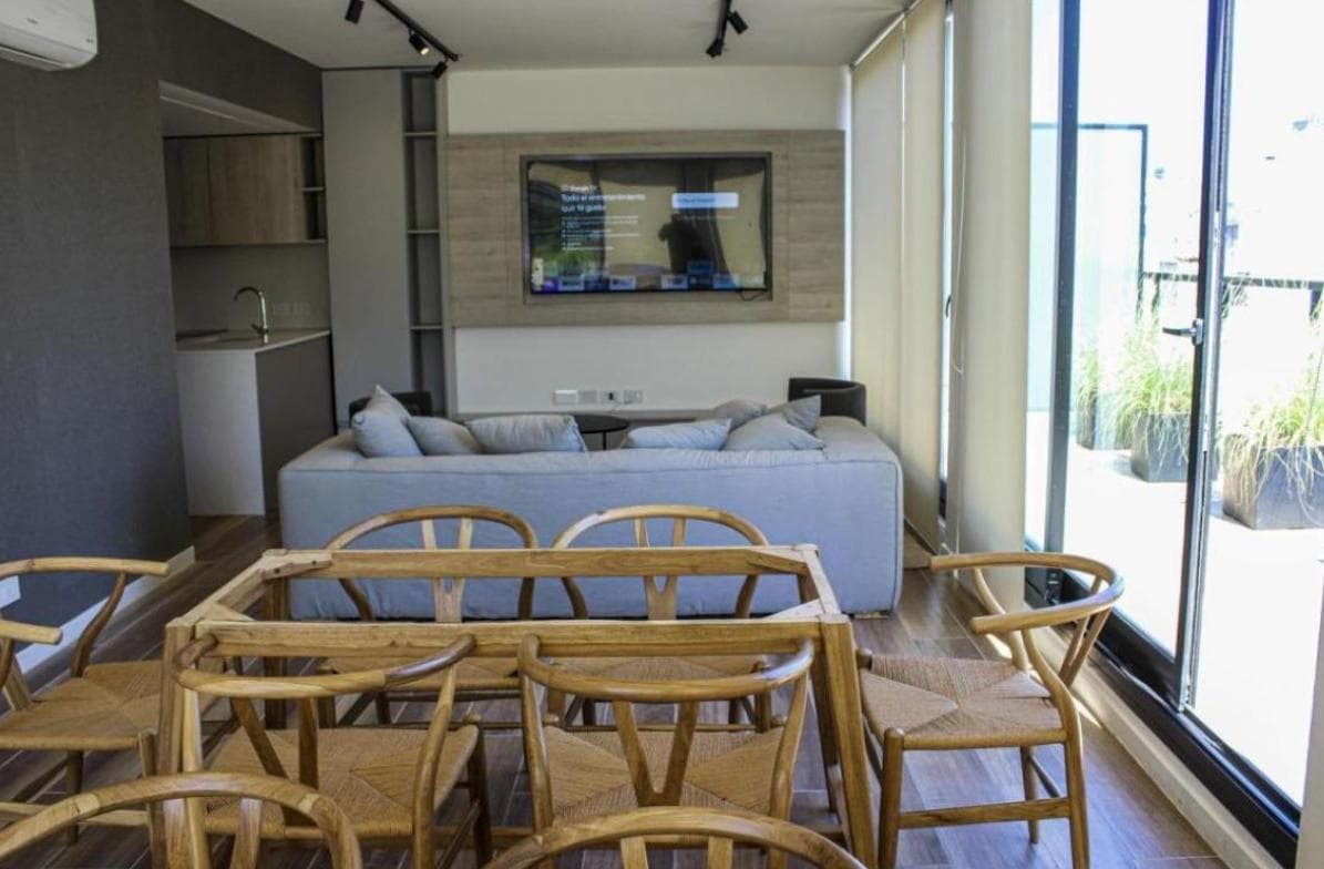 2-room apartment for sale with a terrace-style balcony in Las Cañitas