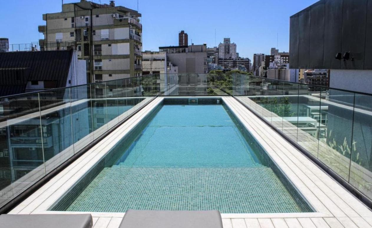 2-room apartment for sale with a terrace-style balcony in Las Cañitas