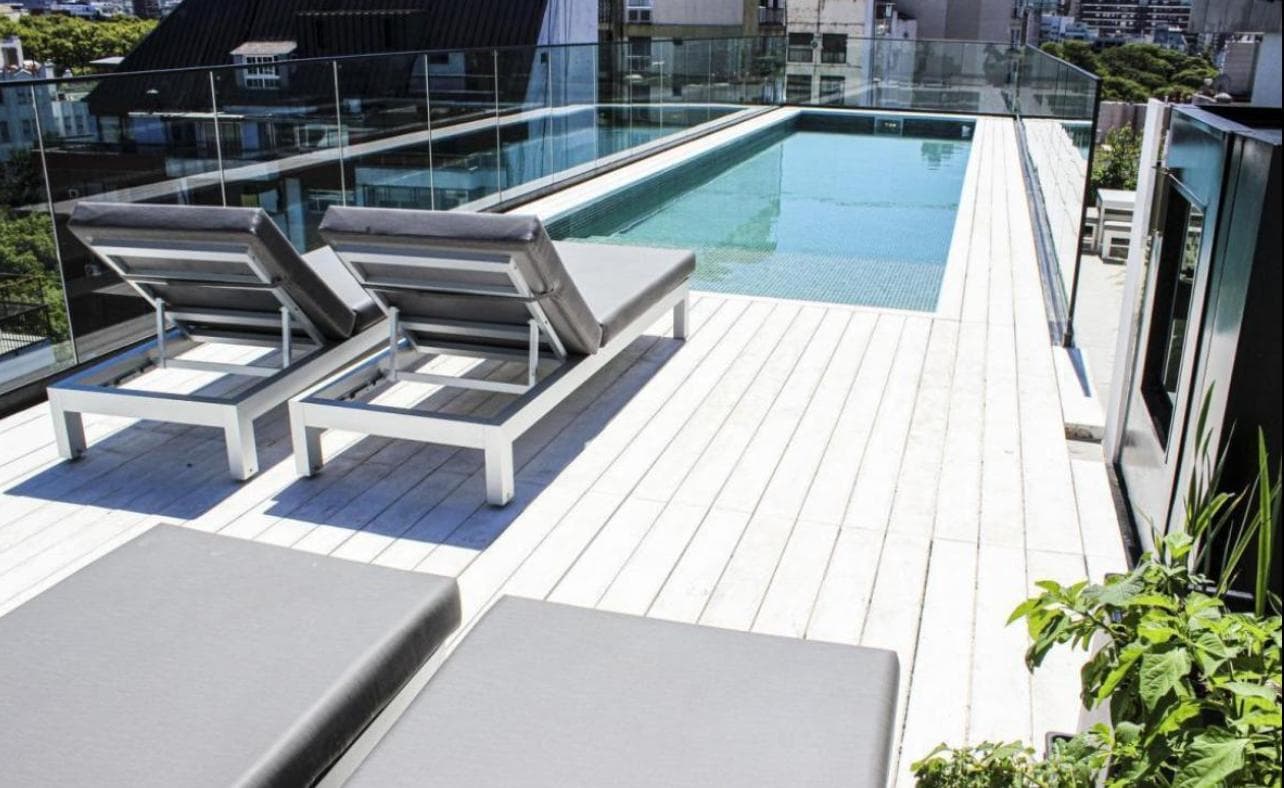 2-room apartment for sale with a terrace-style balcony in Las Cañitas