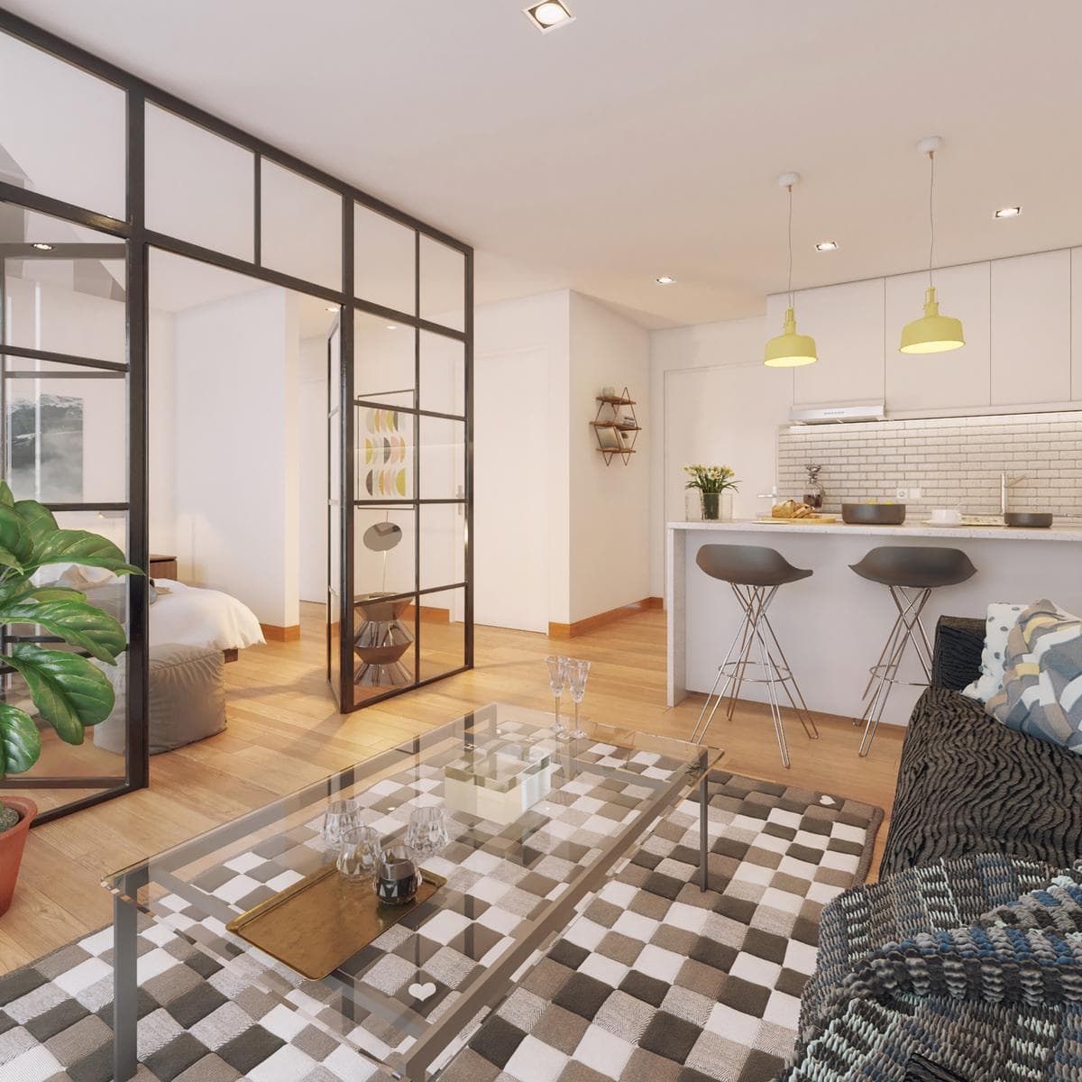 Three-room apartment in Almagro
