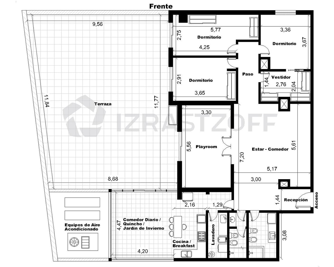 Oficina en venta en Palermo Soho, 7 ambientes con terraza. Reciclado. Apto profesional y comercial