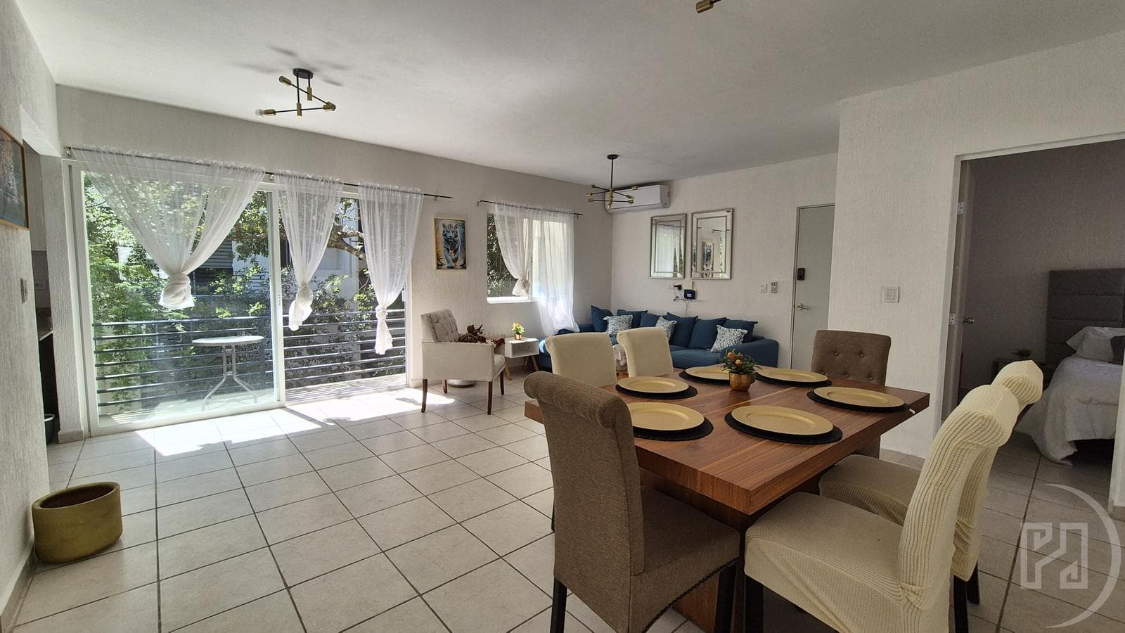 3-bedroom apartment, furnished and fully equipped