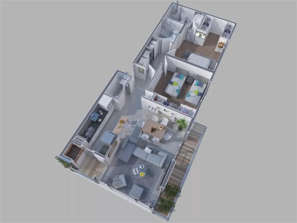 Apartment under construction in La Perla