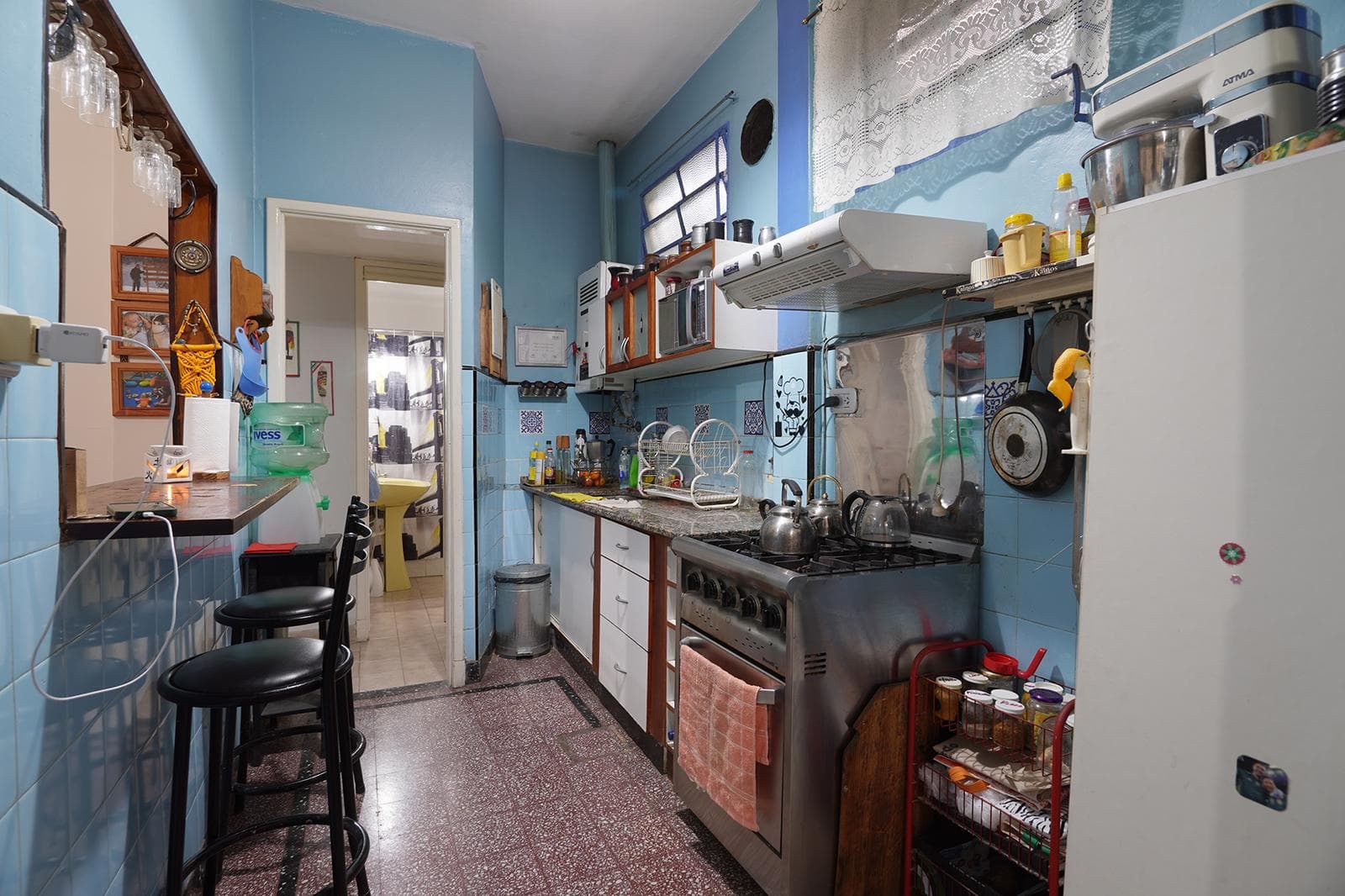 171 m² house-style apartment with a patio, terrace, and barbecue, in the Parque Chacabuco area.