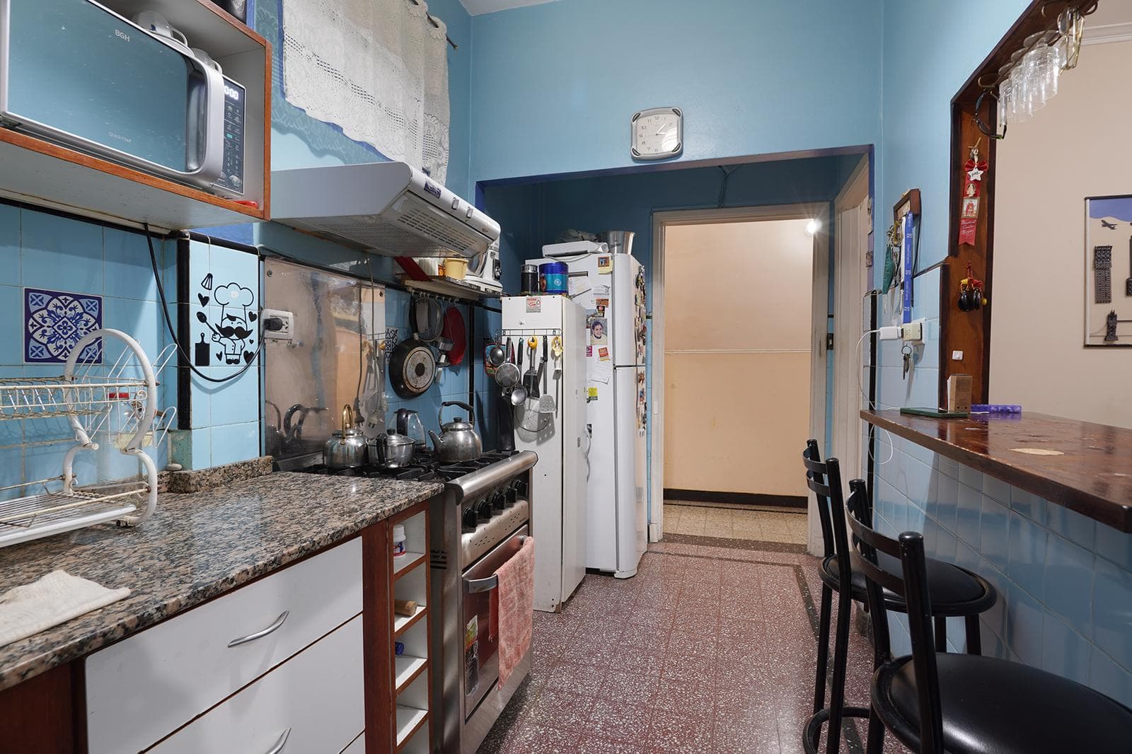 171 m² house-style apartment with a patio, terrace, and barbecue, in the Parque Chacabuco area.