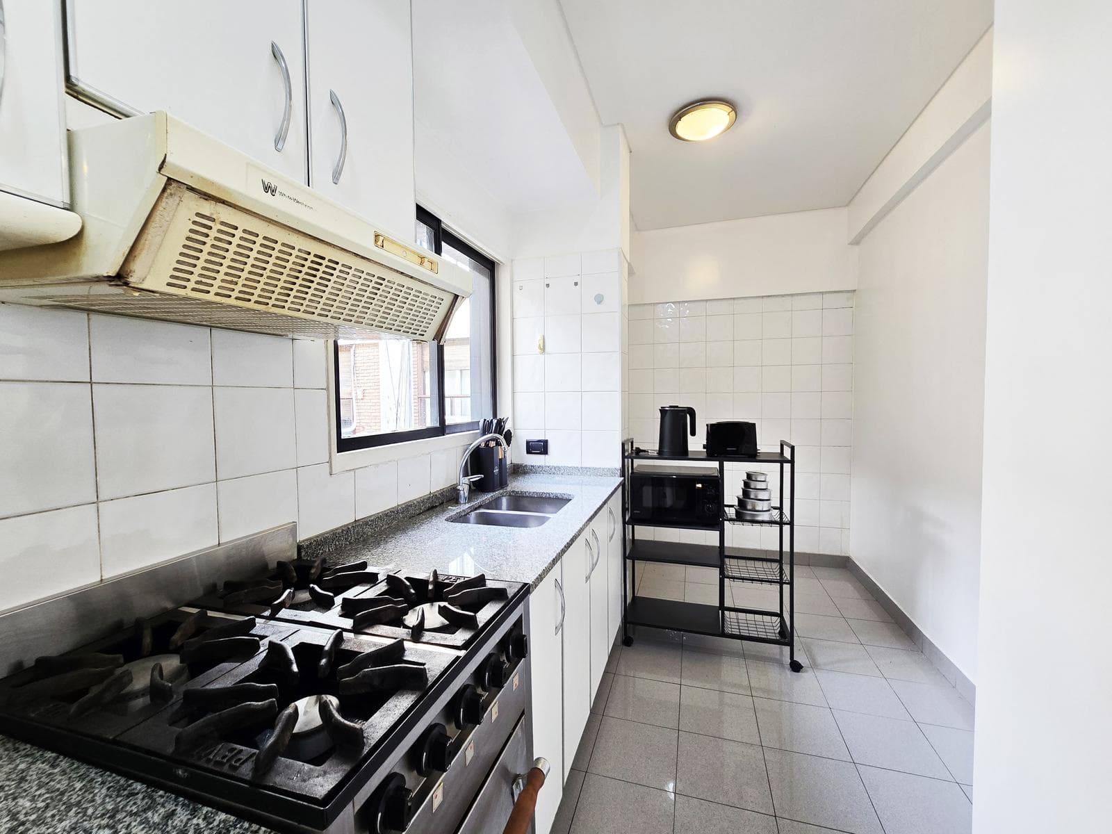 Two-room apartment for rent in Cañitas with a terrace-style balcony