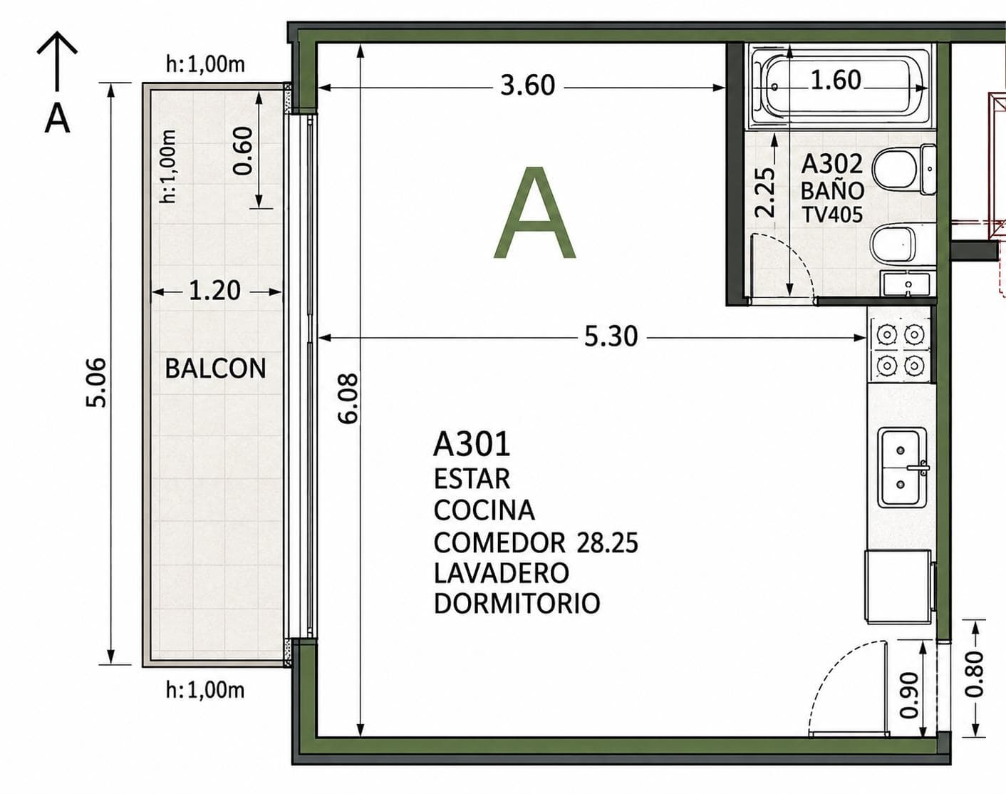 STUDIO APARTMENT FOR SALE IN BELGRANO