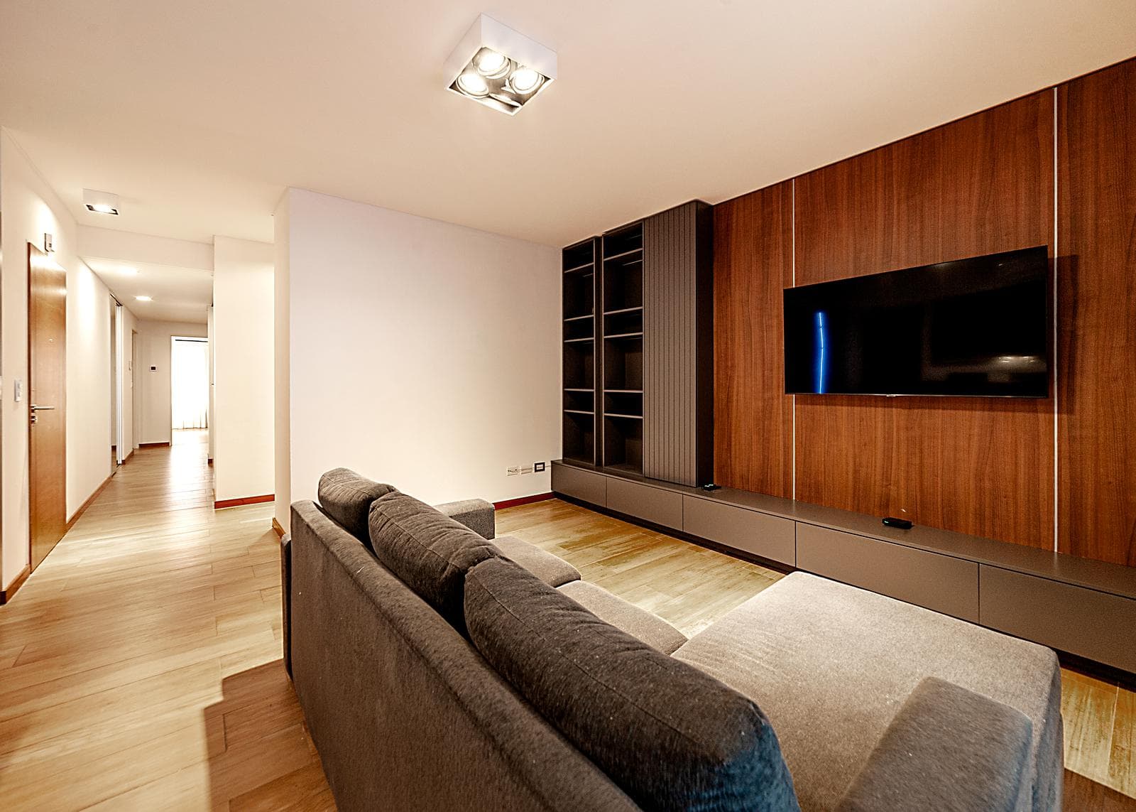 4-room apartment for sale in Belgrano, with a garage and a terrace balcony with a grill.