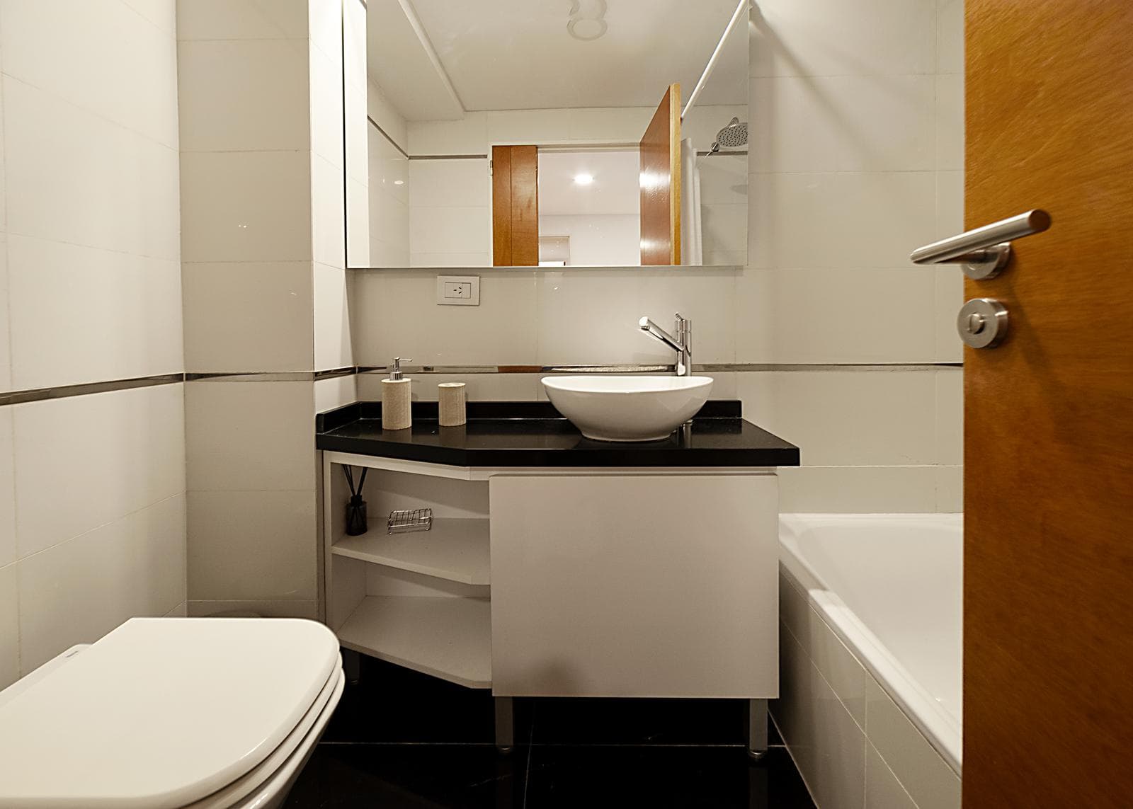 4-room apartment for sale in Belgrano, with a garage and a terrace balcony with a grill.