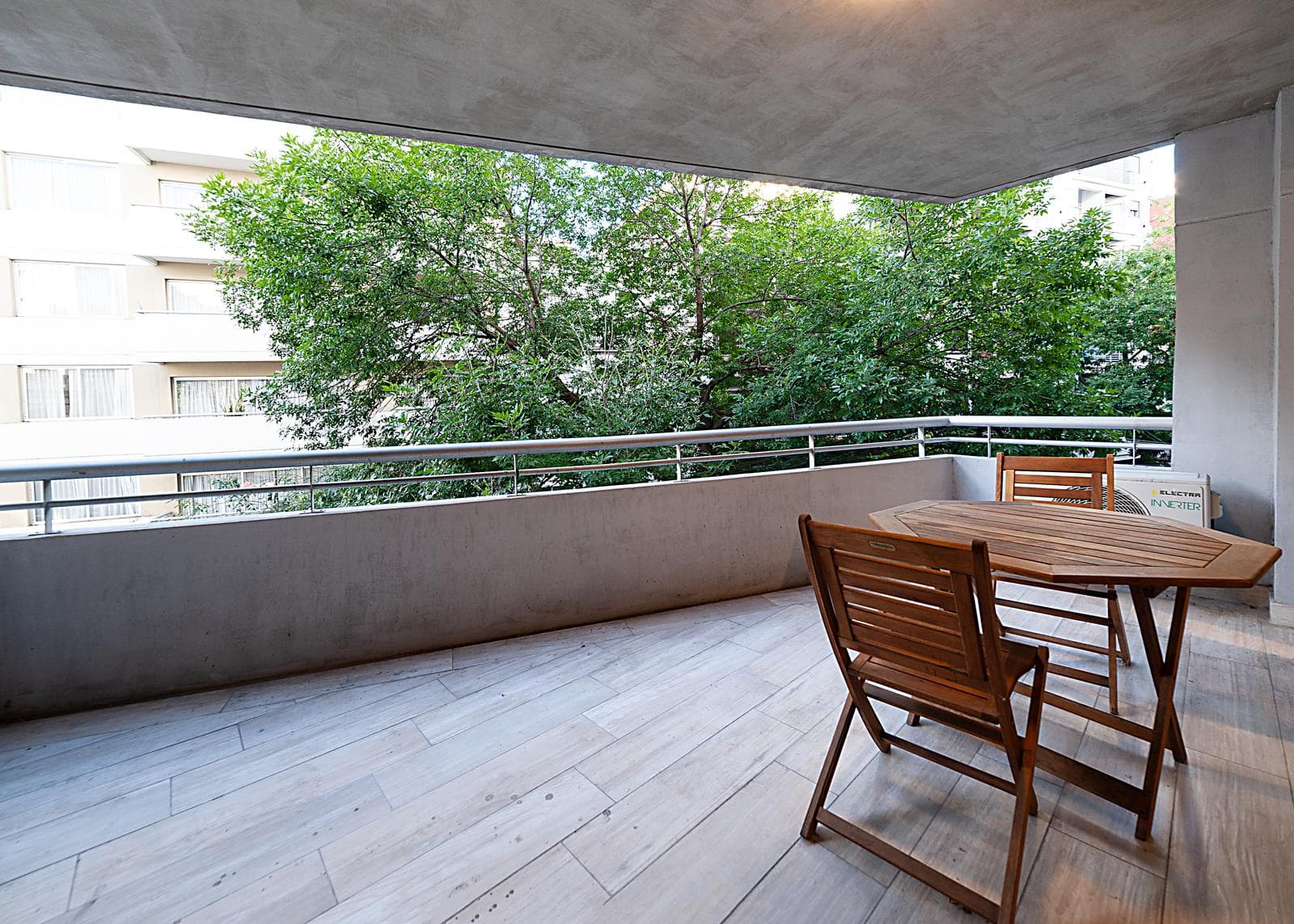 4-room apartment for sale in Belgrano, with a garage and a terrace balcony with a grill.