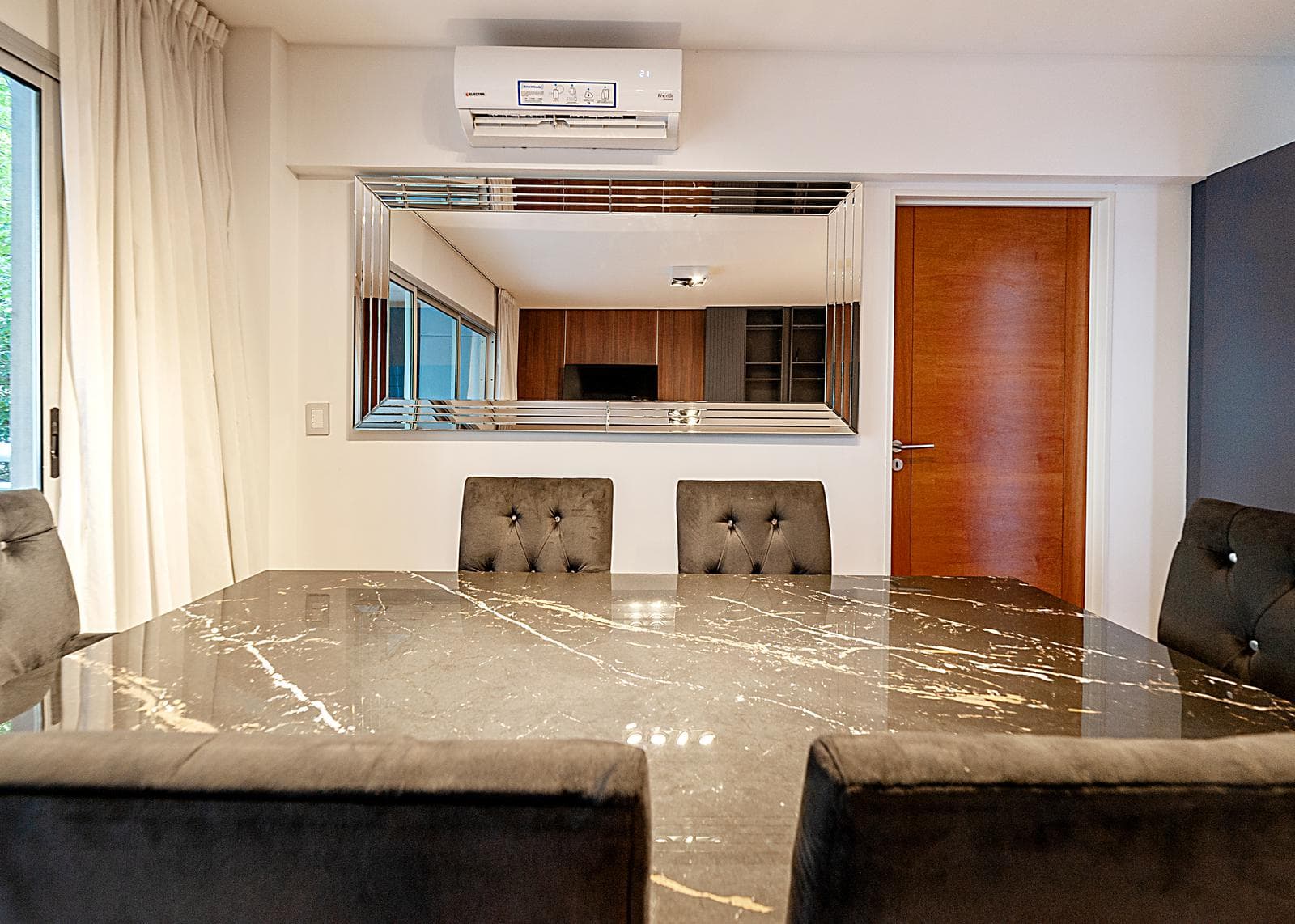 4-room apartment for sale in Belgrano, with a garage and a terrace balcony with a grill.