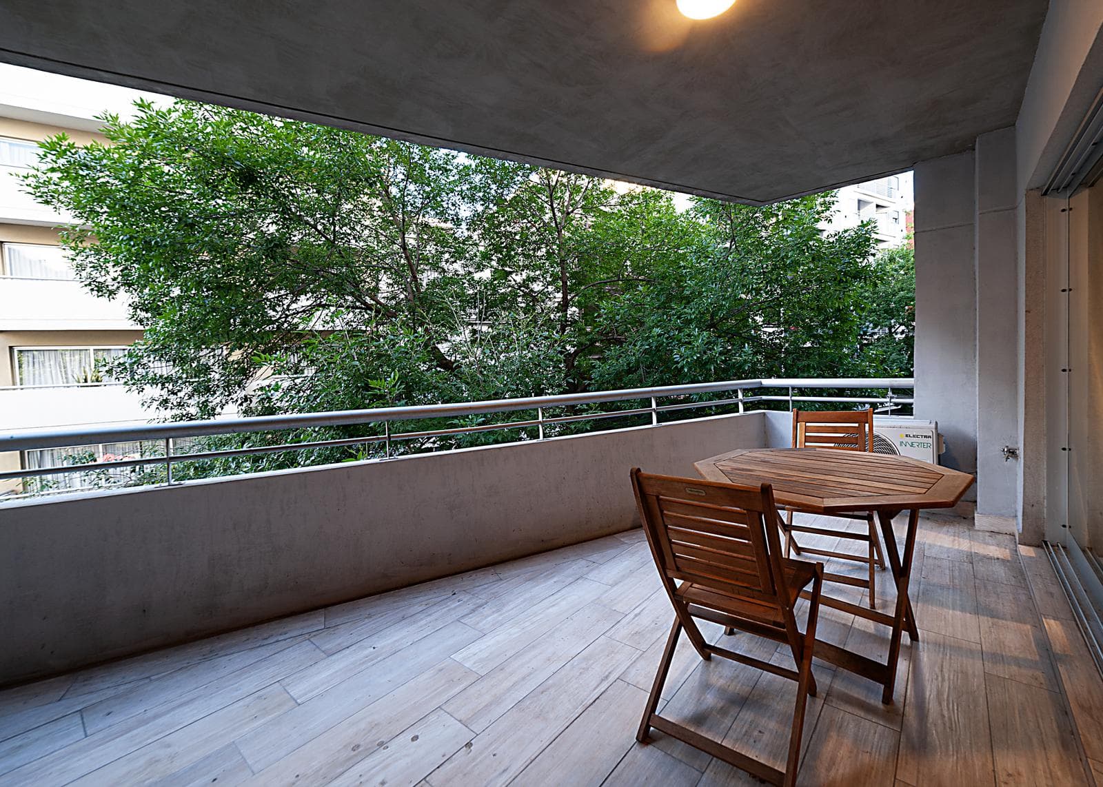 4-room apartment for sale in Belgrano, with a garage and a terrace balcony with a grill.