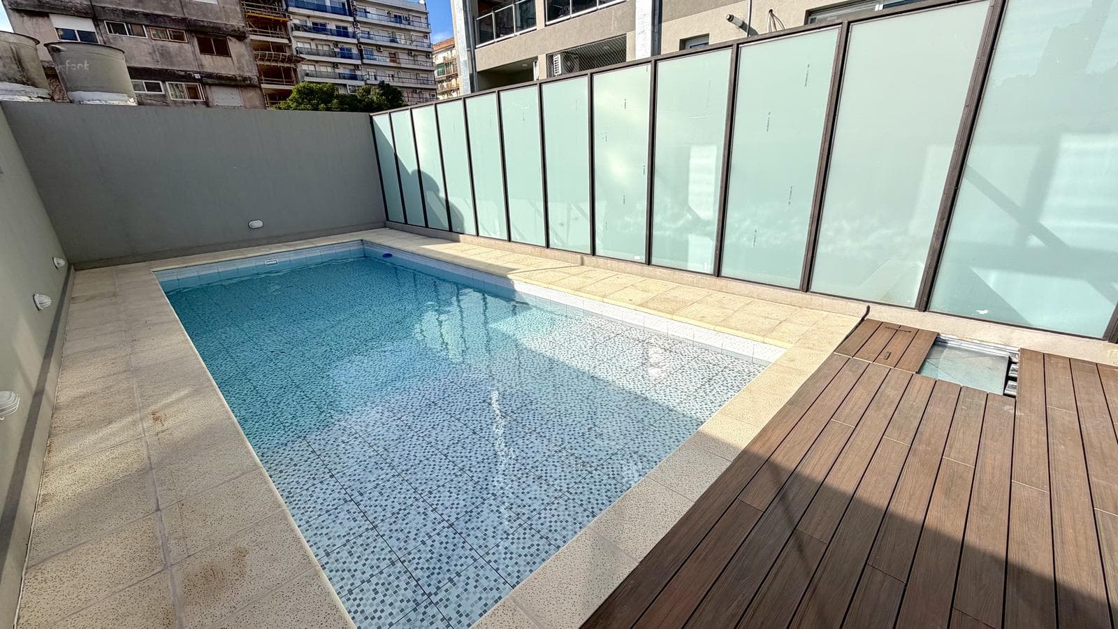 1-bedroom apartment with a grill on the balcony