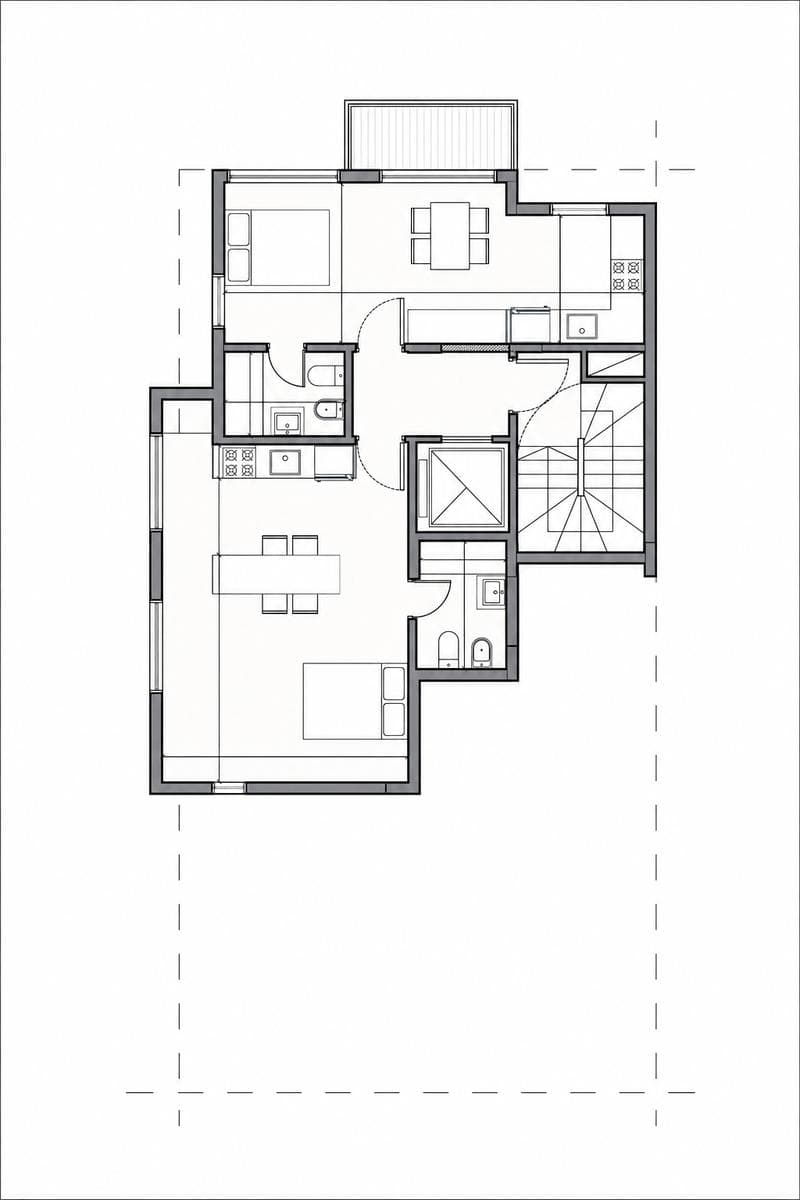 Departamento en pozo en La Perla - Prelanzamiento