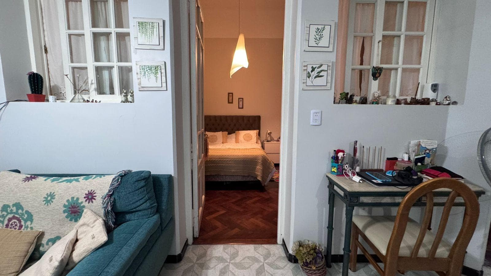 4-Room Apartment with Patio and Grill in Almagro