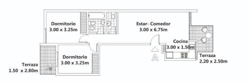 Departamento 3 ambientes a estrenar La Perla DICIEMBRE 2027