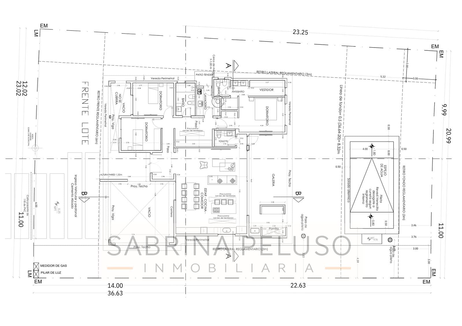 House under construction · Financed · Prados del Oeste II gated community · Moreno