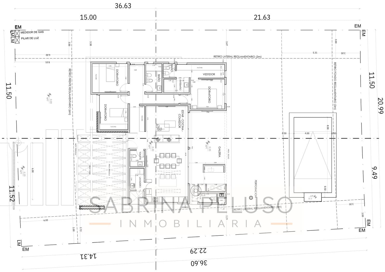 House under construction · Financed · Prados del Oeste II gated community · Moreno