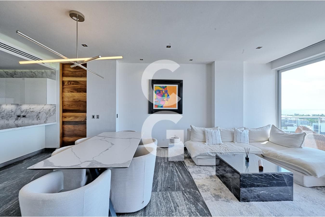 Apartment for Sale in Cancún at Riva Puerto Cancún with Views of the Caribbean Sea and the Mangroves