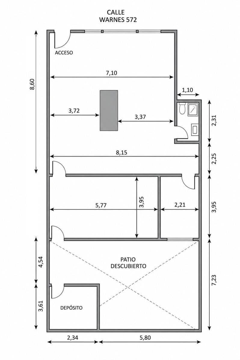 Commercial space/warehouse with excellent potential, fully lit, just a few meters from Laprida, and quick access to the Panamericana
