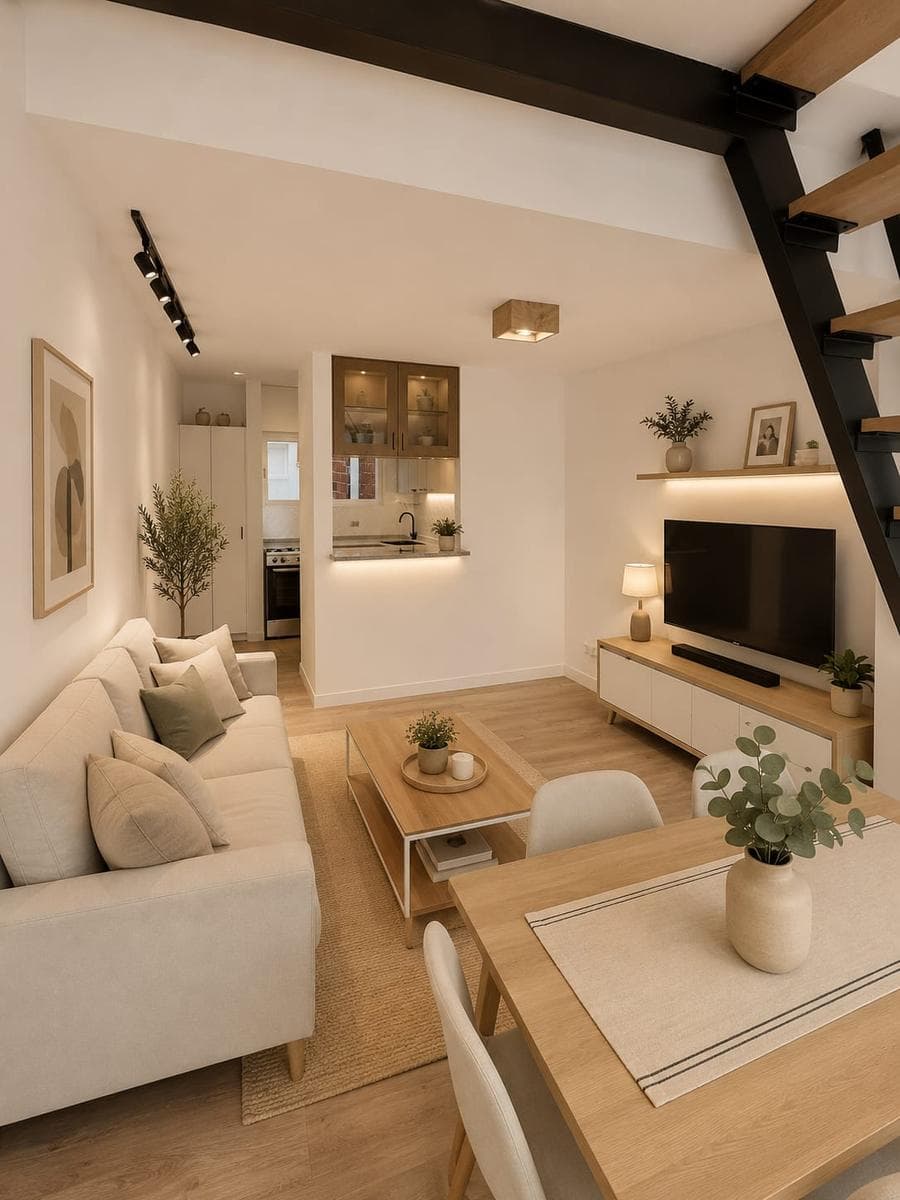 3-room duplex apartment for sale—bright and in an excellent location