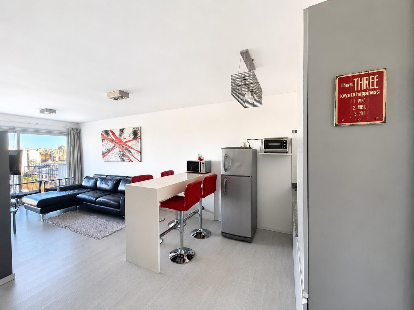 Studio apartment for sale, 46 m², can be divided, with balcony and parking space, full amenities, Madero neighborhood
